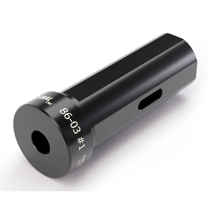 GLOBAL CNC 32MM OD X #1 MT ID B STYLE TAPER DRILL SOCKET HOLDER