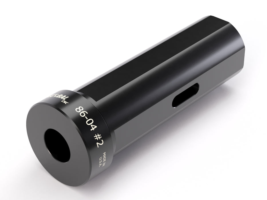 GLOBAL CNC 40MM OD X #2 MT ID B STYLE TAPER DRILL SOCKET HOLDER