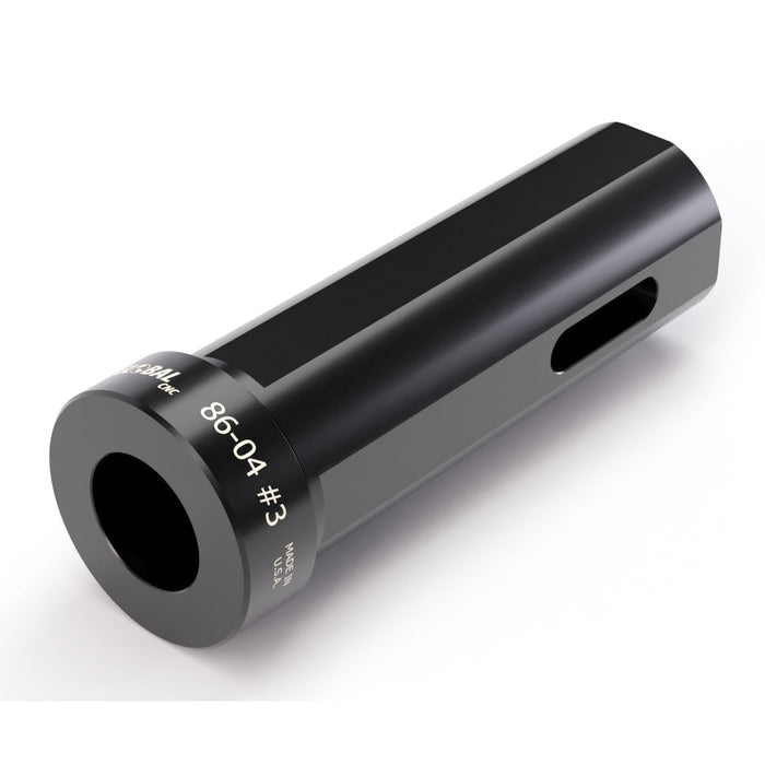GLOBAL CNC 1 1/2" OD X #3 MT ID B STYLE TAPER DRILL SOCKET HOLDER
