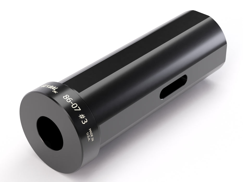 GLOBAL CNC 50MM OD X #3 MT ID B STYLE TAPER DRILL SOCKET HOLDER