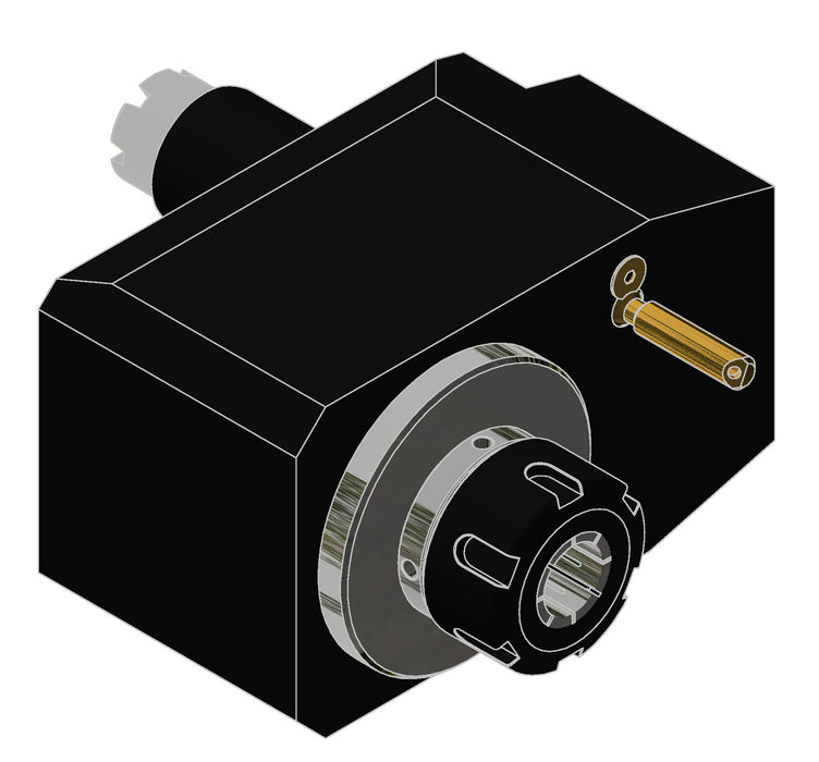 50MM VDI BARUFFALDI ER32 OFFSET LH STRAIGHT LIVE TOOL EXT COOLANT