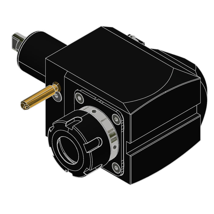50MM VDI DIN1809 ER32 RIGHT ANGLE LH LIVE TOOL EXT COOLANT