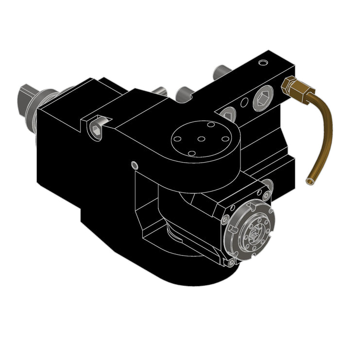 DMG MORI MSL20/30 +/-90° ADJUSTABLE ANGLE: ER20 LIVE TOOL; EXT COOLANT RPM 6000