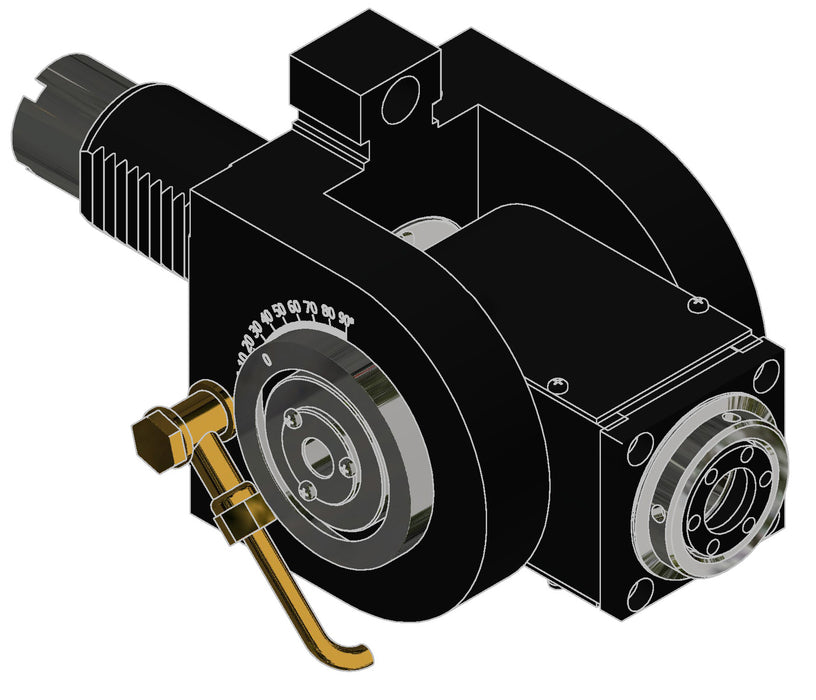 OKUMA OK4029 +/-90° ADJ. ANGLE: ER25 LIVE TOOL
