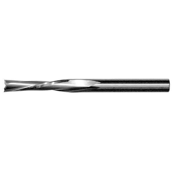 807-122 || 3/8 Diameter Two Flute Downcut Slow Spiral - Endmill End - Uncoated