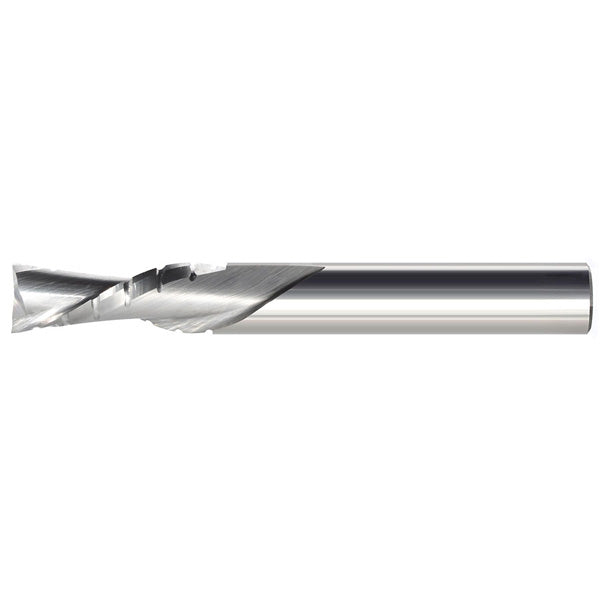 809-110 || 1/2 Diameter Two Flute Downcut Spiral Chipbreaker - Endmill End - Uncoated