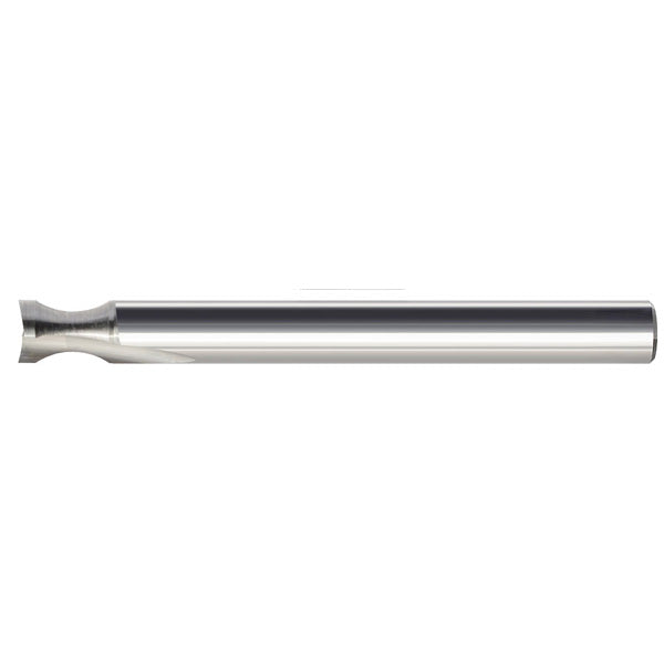 803-402 || 3/8 Diameter Two Flute Straight 'V' Flute - Edge Rounding - Uncoated