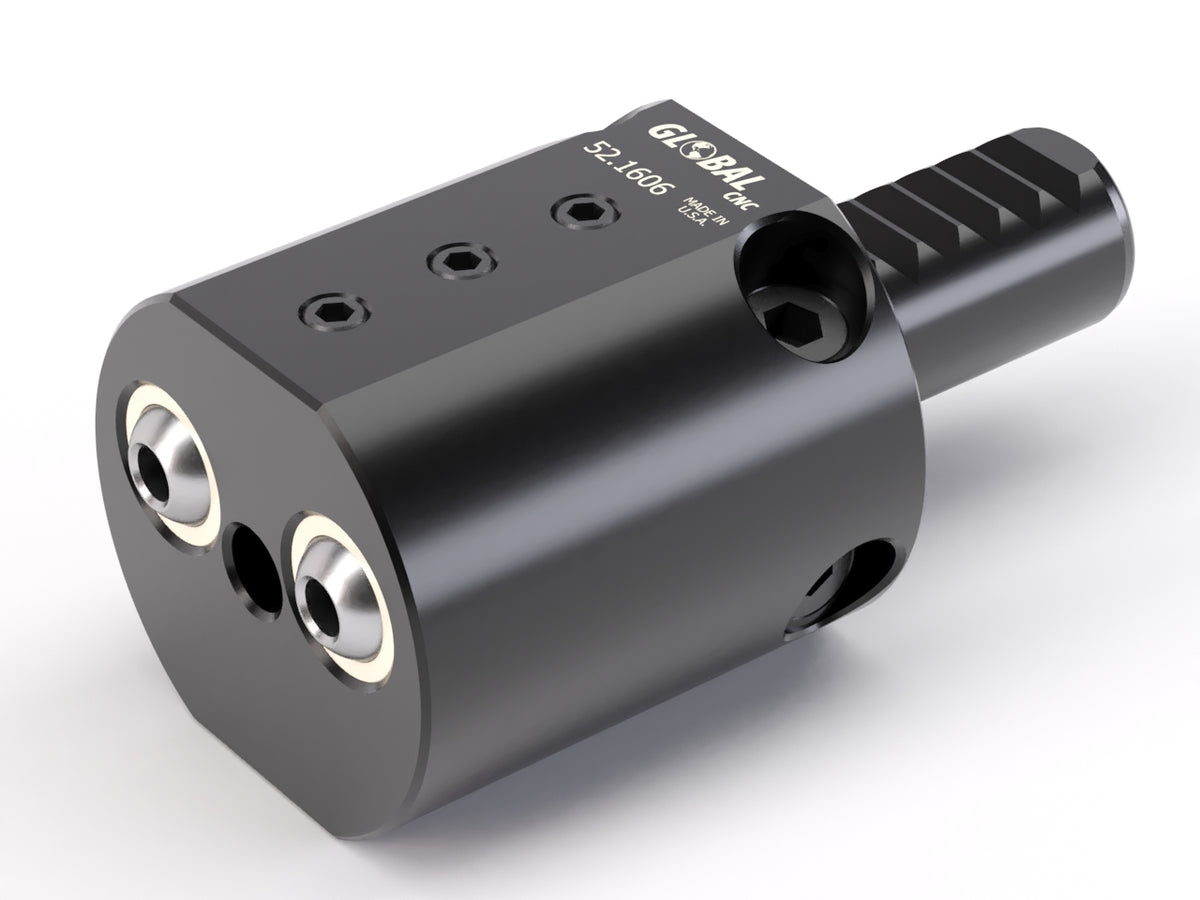 GLOBAL CNC 16MM VDI 1/4" ID DUAL EC BORING BAR HOLDER — CNC Supply Solutions