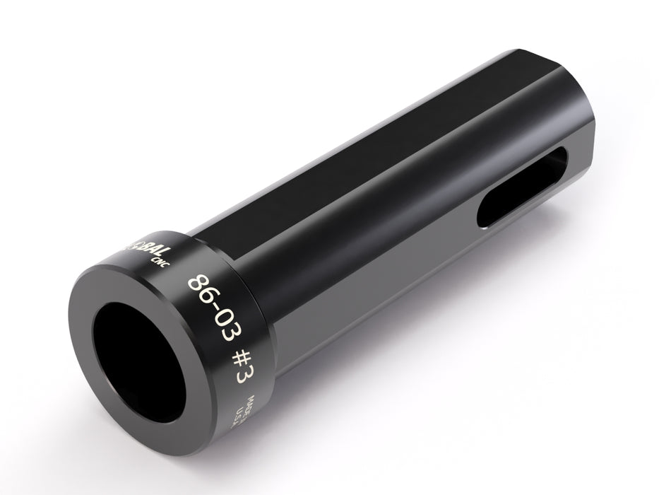 GLOBAL CNC 32MM OD X #3 MT ID B STYLE TAPER DRILL SOCKET HOLDER