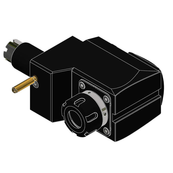 50MM VDI BARUFFALDI ER32 RIGHT ANGLE LH REAR SET SHORT STYLE LIVE TOOL INT COOLANT