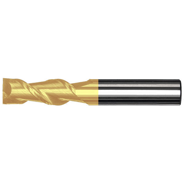 428-006 ||  3/8 Diameter, Uncoated 45 Degree Helix Square Hypermills
