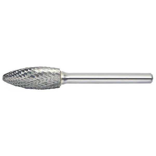MASTERCUT SH-41MML2DM ||  3mm Diameter, Diamondcut SH - Flame Shape Burs