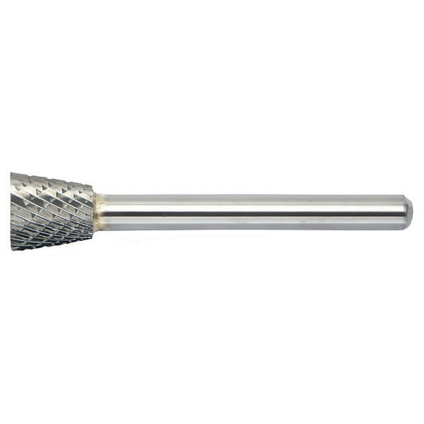 MASTERCUT SN-5CB | 5/8 Diameter, Chipbreaker SN - Inverted Cone Shape Burs - 18 Degreec