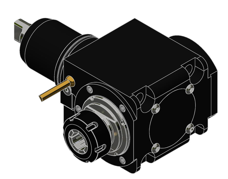 NAKAMURA NTY3 60MM CL RIGHT ANGLE; ER25 LIVE TOOL; INT COOLANT; MAX RPM 6000