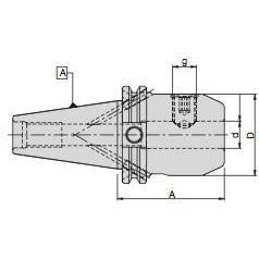 Bilz 66651235M WSLH/1.250"-4.25"/CAT40 End Mill Holder